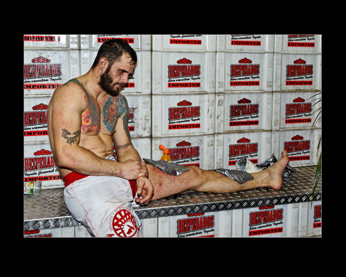 Christian Schwäblein nach seinem Sieg im Muay Thai