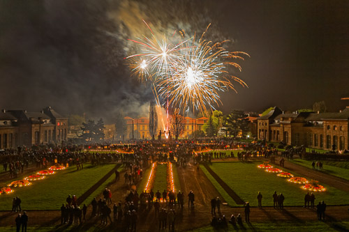 Feuerspiele - Feuerwerk über der Orangerie Gotha